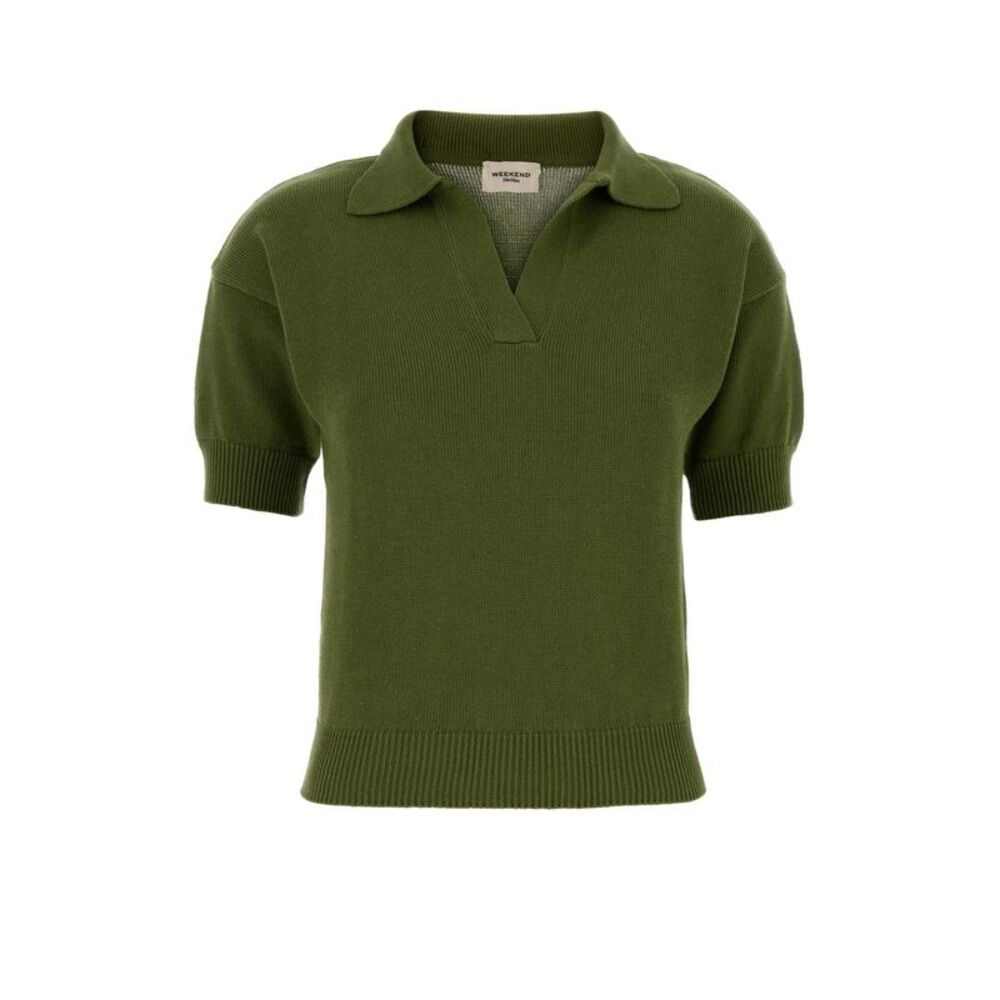 Weekend Max Mara Women Green Cotton Albero Polo Shirt